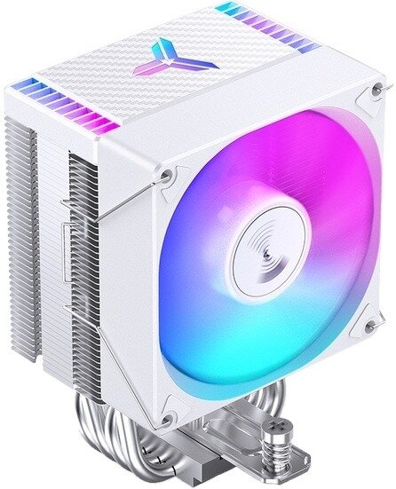 Кулер для процессора Jonsbo CR-1400 EVO Color White LGA1700/1200/115X/AM5/AM4 TDP 180W PWM 92mm Dynamic Multi-Color LED Fan белый