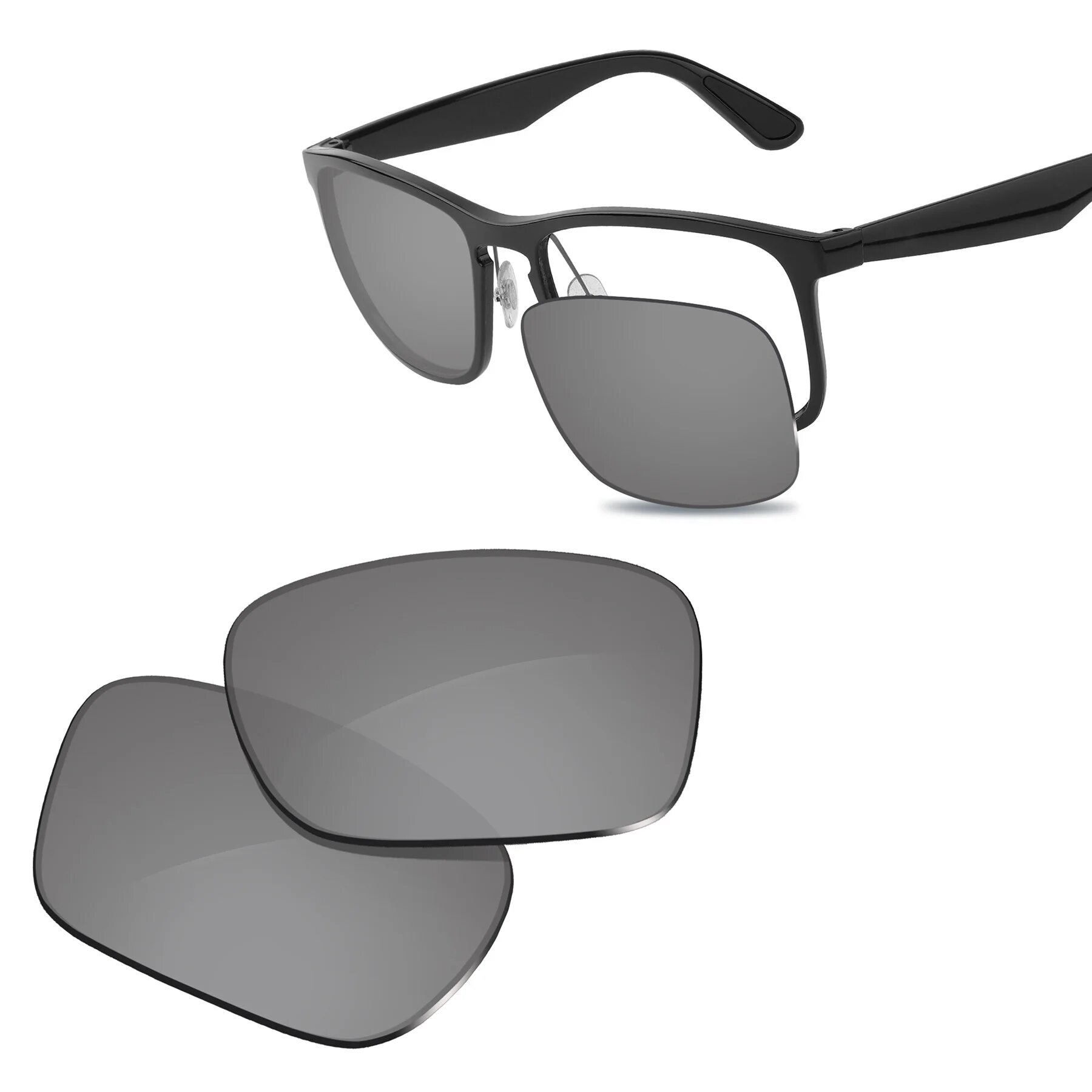 Сменные поляризационные линзы Metallic Silver Mirr для Ray-Ban RB4264-58