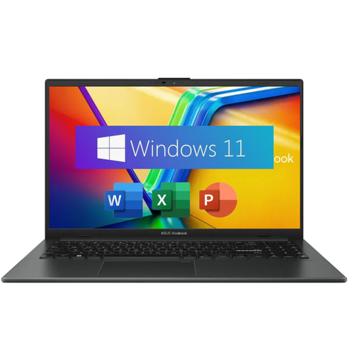 156 Ноутбук ASUS VivoBook Go 15 IPS Intel Core i3-N305 8 ядер 38 ГГц RAM 8 ГБ LPDDR5 SSD 256 ГБ Windows 11 Home Office 2021 Русская клавиатура 49990₽