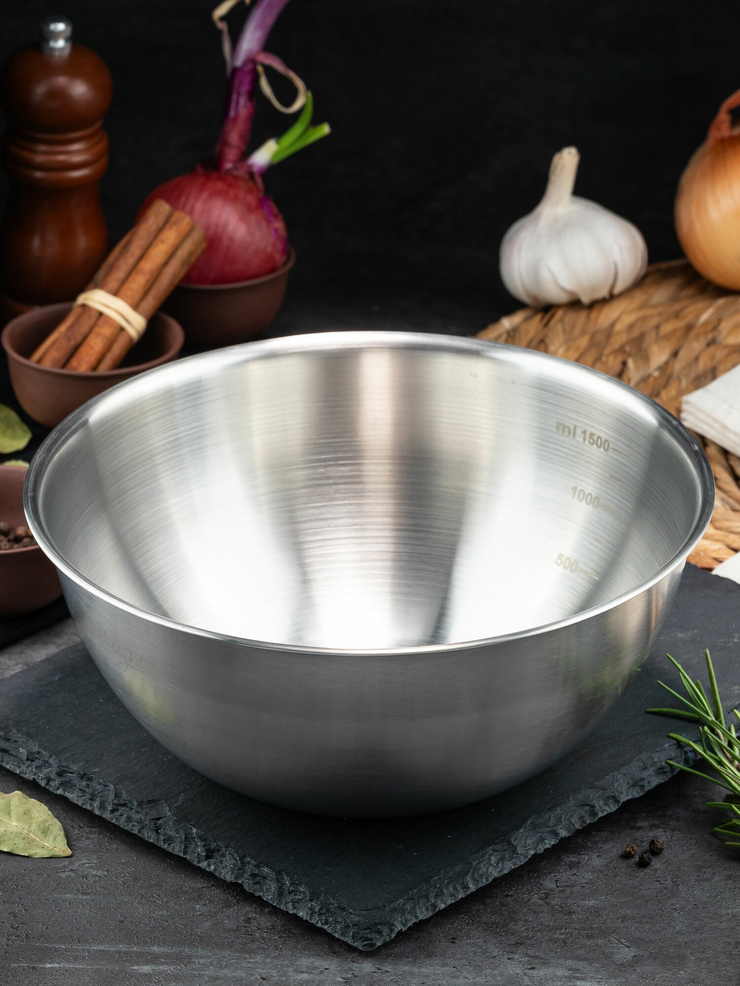 Миска-салатник Jolly Kitchen нерж. сталь 0,35 мм диам. 22 см
