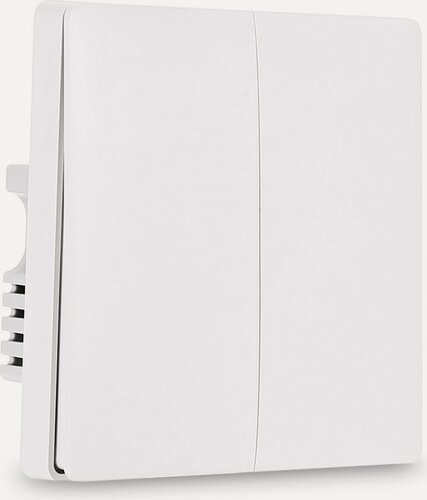 Изображение товара Выключатель Aqara Z1 Pro, встраиваемый, для умного дома, 2 клавиши, сенсорное управление, белый