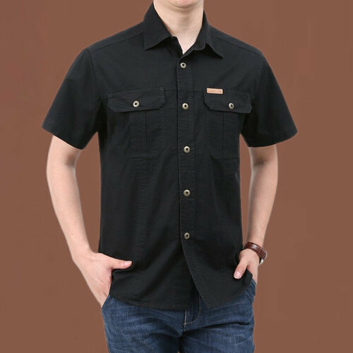 фото Рубашка , размер xxl, black no brand