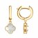 Серьги Diamant online, красное золото, 585 проба, перламутр
