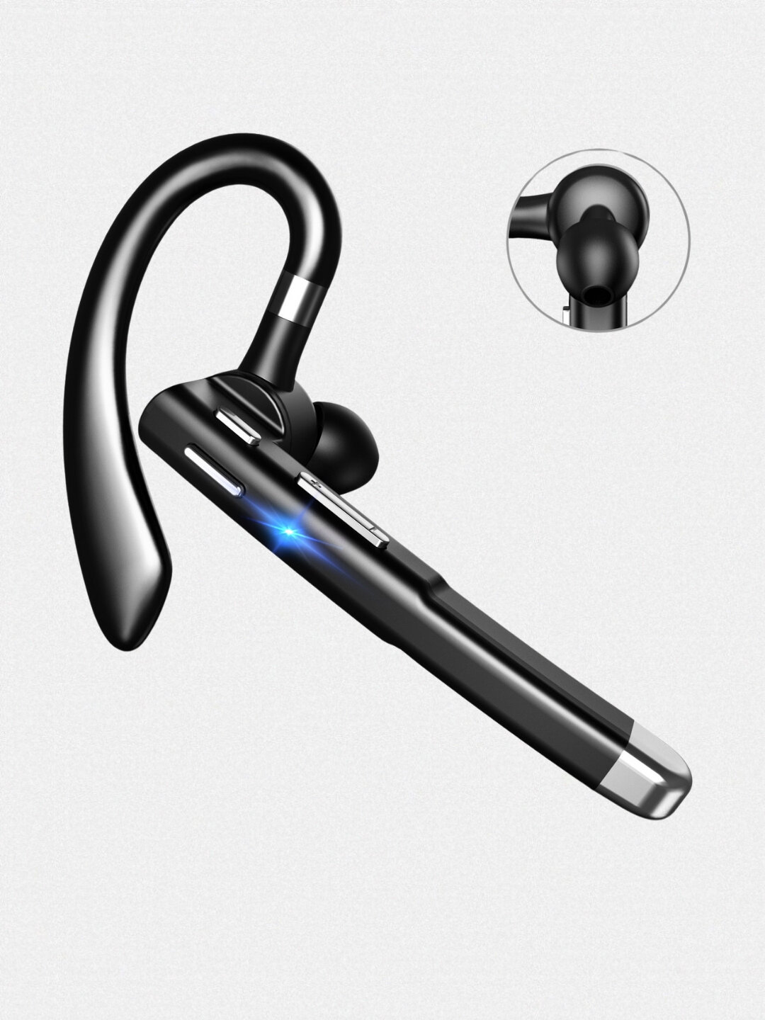 Гарнитура для разговоров, Bluetooth на одно ухо, наушник, шумподавление в микрофоне — фото 1