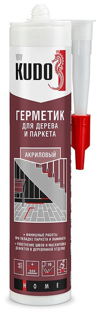Герметик акриловый для дерева и паркета Kudo KSK-321, 280 мл, клен/ясень