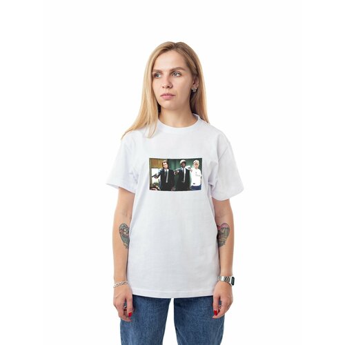 фото Футболка спортивная street print, 1 шт., размер s, белый