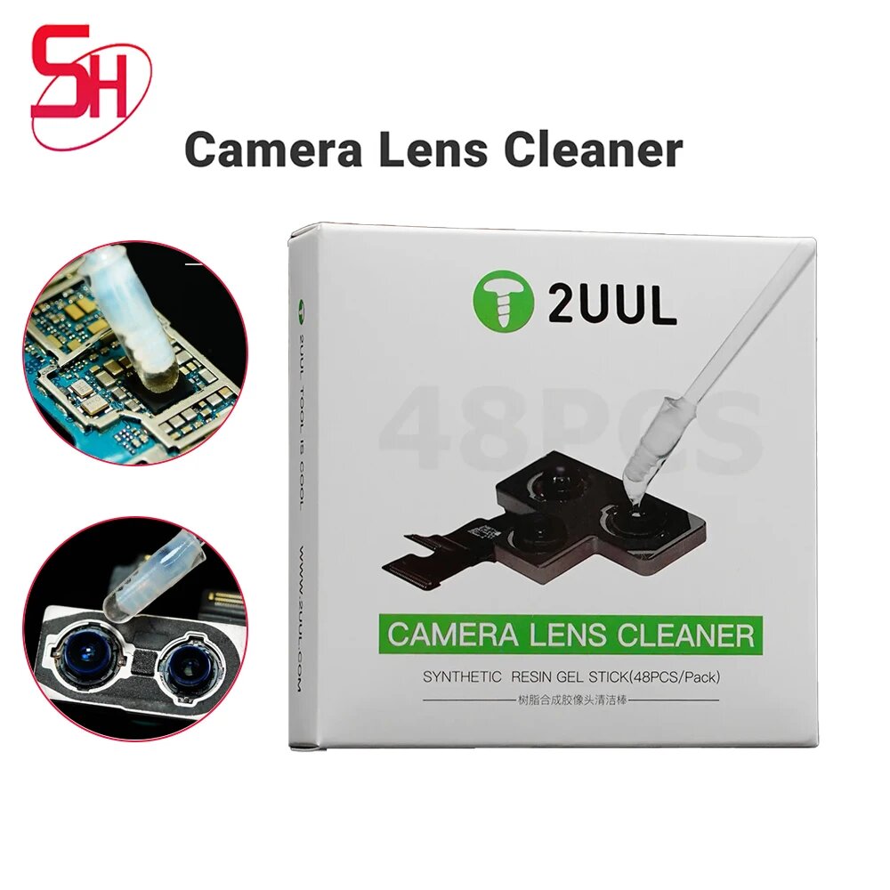 2UUL CL21 Camera lens cleaner (48шт) клей для чистки линз камер