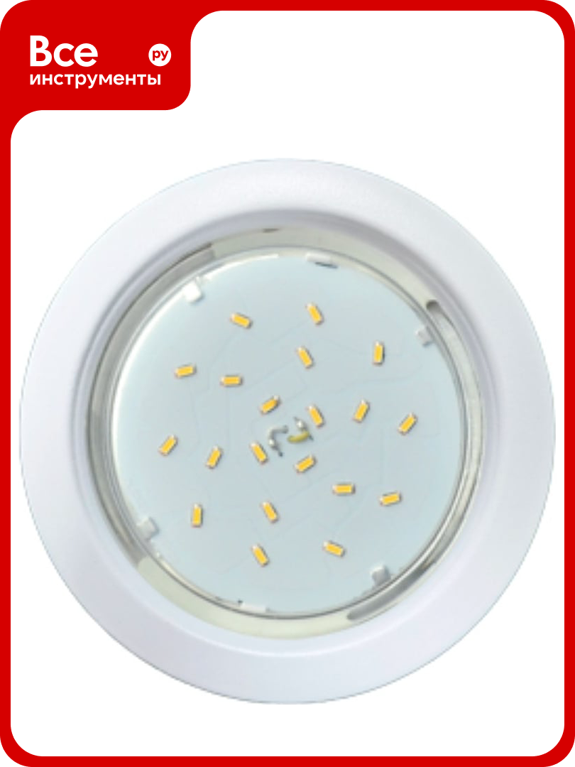 Светильник Ecola Gx53 h4 встраиваемый без рефл. белый матовый 38x106 к+ SW53H4ECB