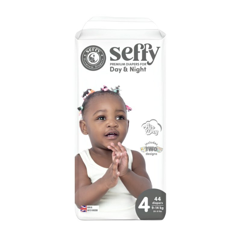 Подгузники- SEFFY, 4 размер, 44 шт, для малышей от 8 до 14кг, с индикатором влаги