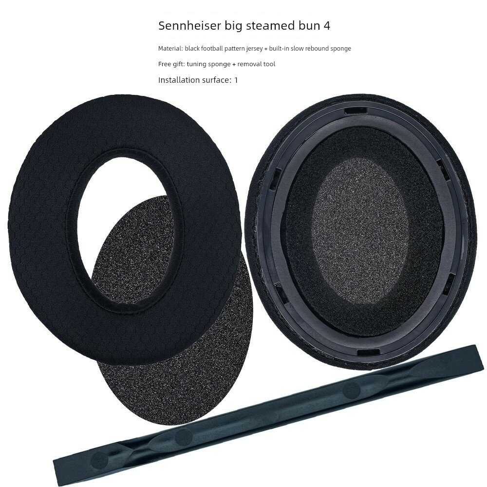Набор из дышащих сетчатых чехлов для наушников Sennheiser Momentum 4, черный, пара