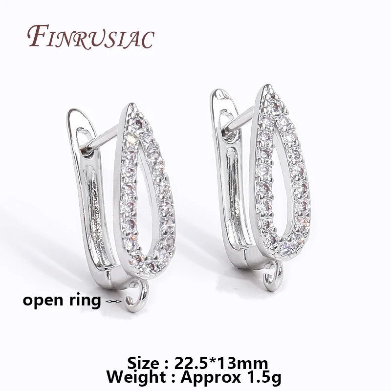Фиксаторы для сережек FINRUSIAC золотистого цвета 2 pairs Серебряный