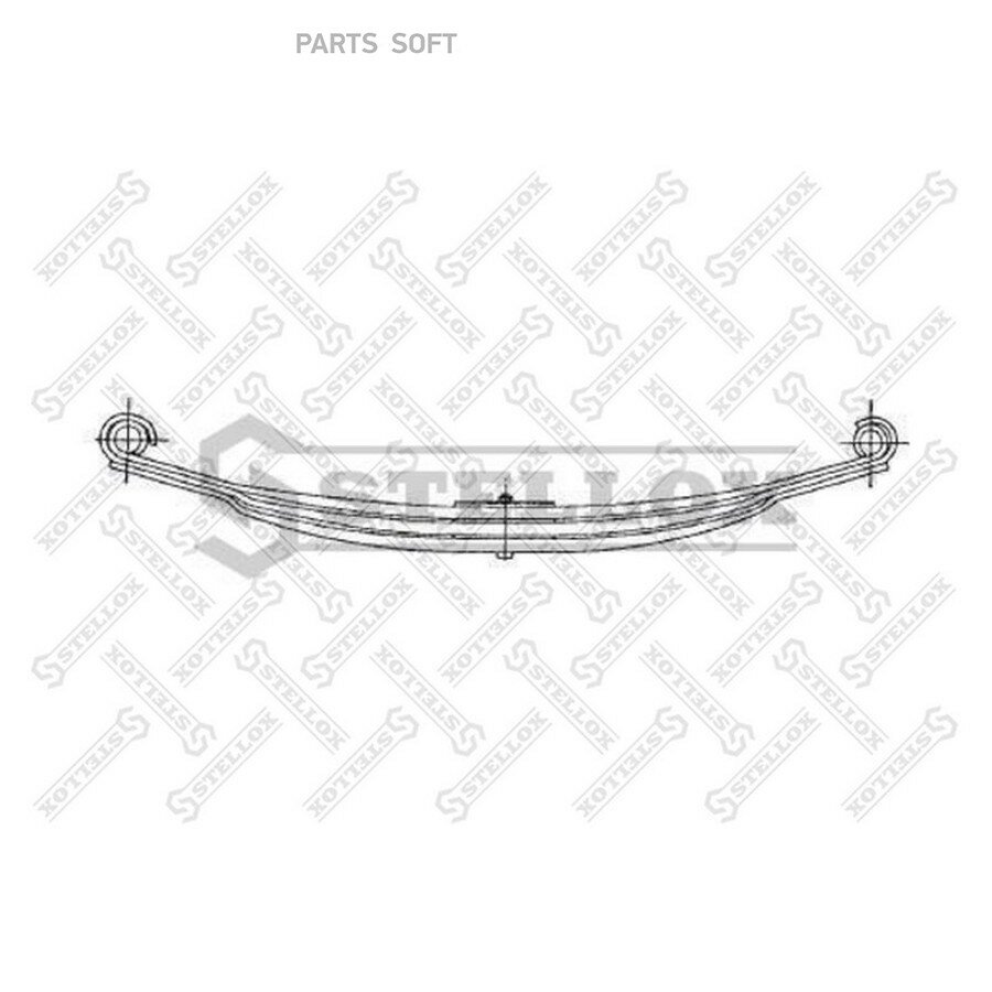 STELLOX 8455603SX 84-55603-SX рессора 2-ух лист ! перед. 2/32x90x70 910+910 D28/D28 \Scania 93/94/113/114/124/143/144