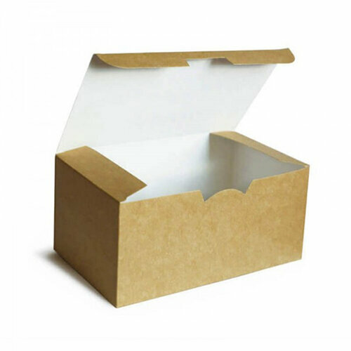 Упаковка картонная для наггетсов "Крафт" 150х91х70мм крафт уп/25шт