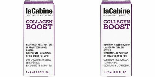 LaCabine Концентрированная сыворотка в ампулах Collagen Boost Ampoules, стимулятор коллагена, 1х2 мл, 2 уп