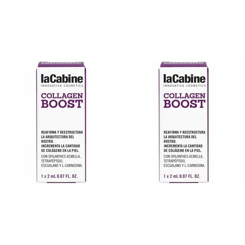LaCabine Концентрированная сыворотка в ампулах Collagen Boost Ampoules, стимулятор коллагена, 1х2 мл, 2 уп концентрированная сыворотка в ампулах стимулятор коллагена 1 х 2 мл lacabine lacabine collagen boost ampoules 2 мл
