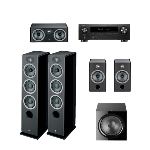 Focal Комплект акустики Vestia N2 Black High Gloss 51 Denon AVR-X1700H 55000000₽