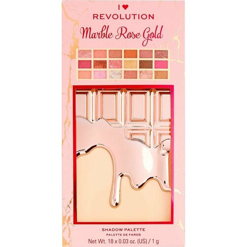 Тени для век Revolution I Heart Marble Rose Gold х3шт lorac unzipped gold палитра теней для век с основой под тени mini behind the scenes 16 7 г 0 58 унции