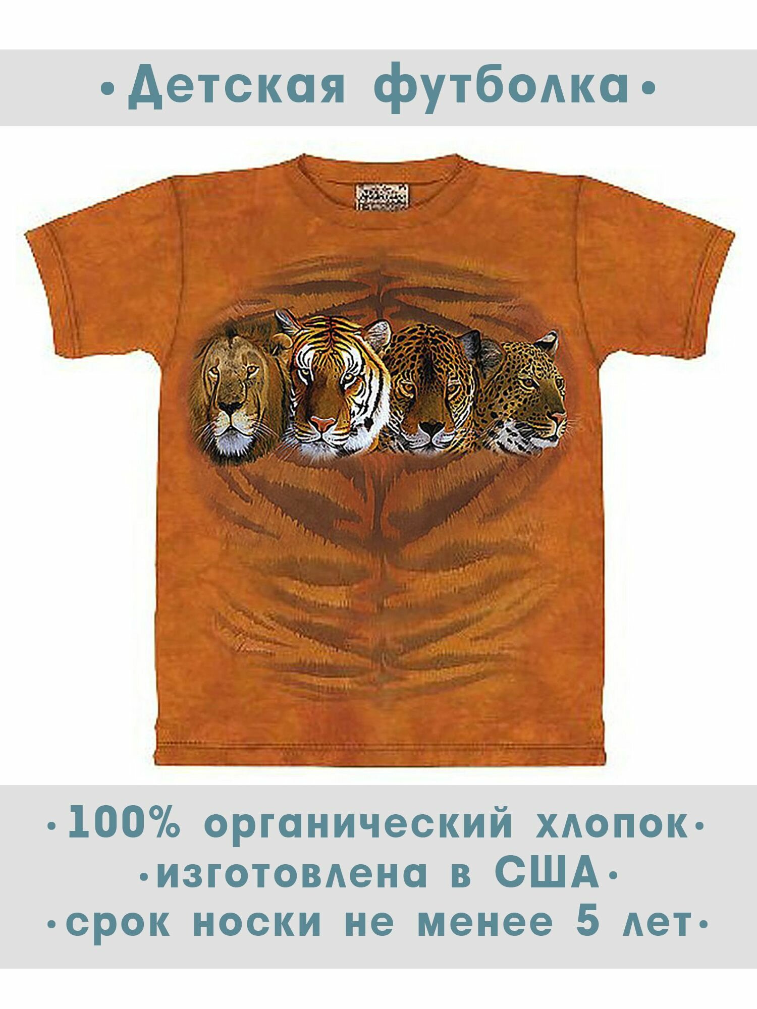 Футболка детская The Mountain "Four Cat Portrait"