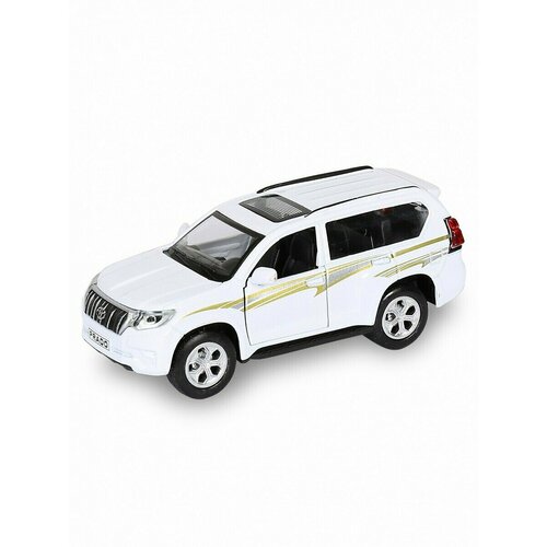 Модель машины Toyota Prado 1:36 (12см) свет, инерция модель машины toyota prado 1 36 12см свет инерция