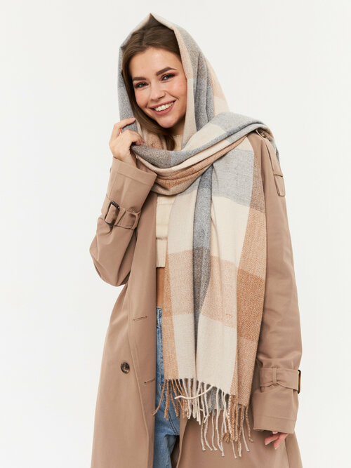 Палантин Cashmere, 180х70 см, голубой, синий