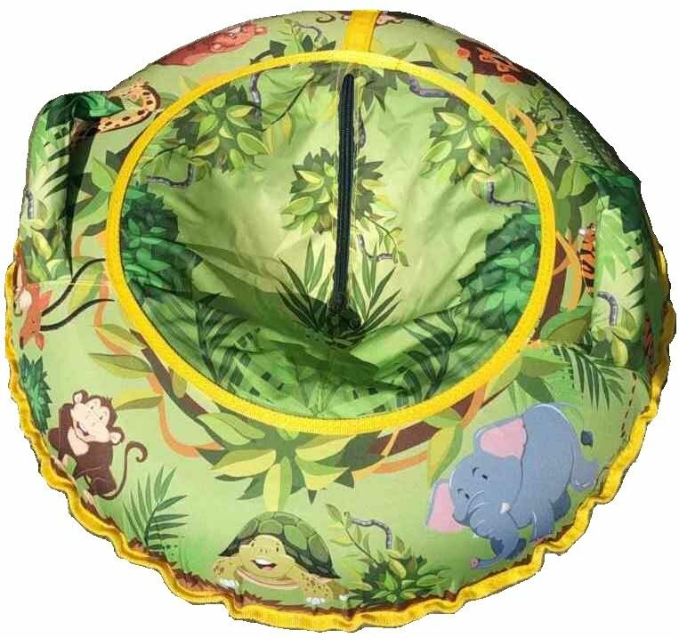 Тюбинг Санки надувные "Ватрушка Джунгли" 100см.