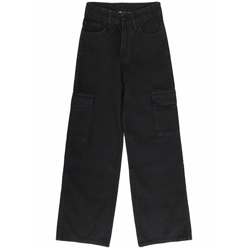 Джинсы WANEX, размер 134, черный джинсы gulliver размер 134 черный