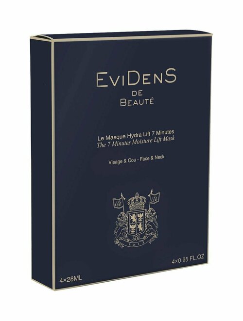 Набор из 4 увлажняющих лифтинг-масок для лица и шеи Evidens de Beaute The 7 Minutes Moisture Lift Mask Pack