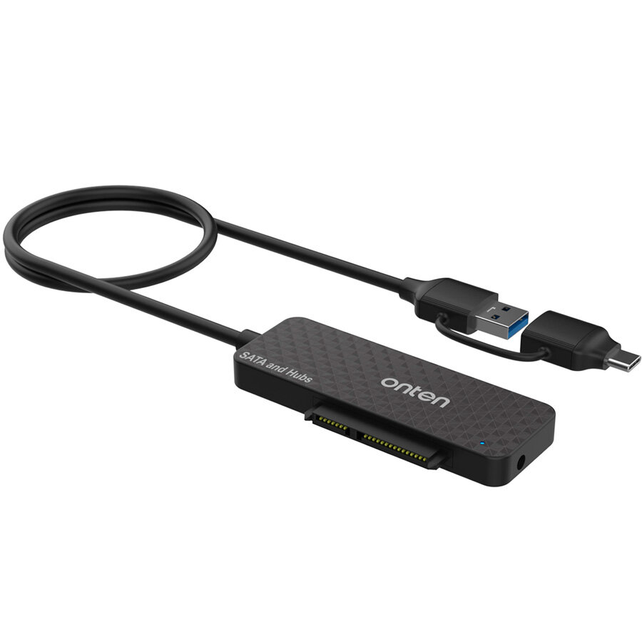 USB 30 + Type-C разветвитель хаб Onten на 4 выхода 3xUSB 30  1xSATA Adapter для ноутбука Macbook ПК