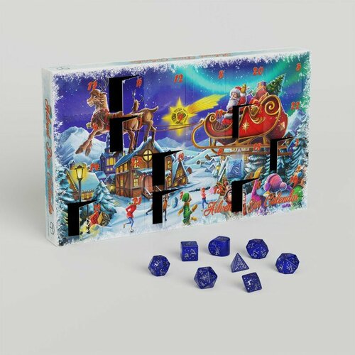 Набор кубиков адвент-календарь для настольных ролевых игр Q-Workshop Advent Dice Set: Calendar