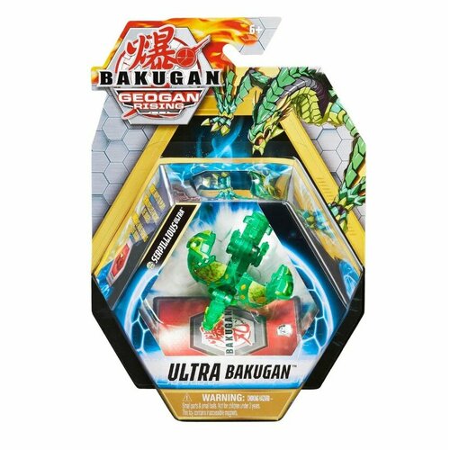 Фигурка-трансформер Bakugan S3 Ультра Serpillious 6061538/20132921 зеленый фигурка трансформер bakugan s3 ультра falcron 6061538 20132901