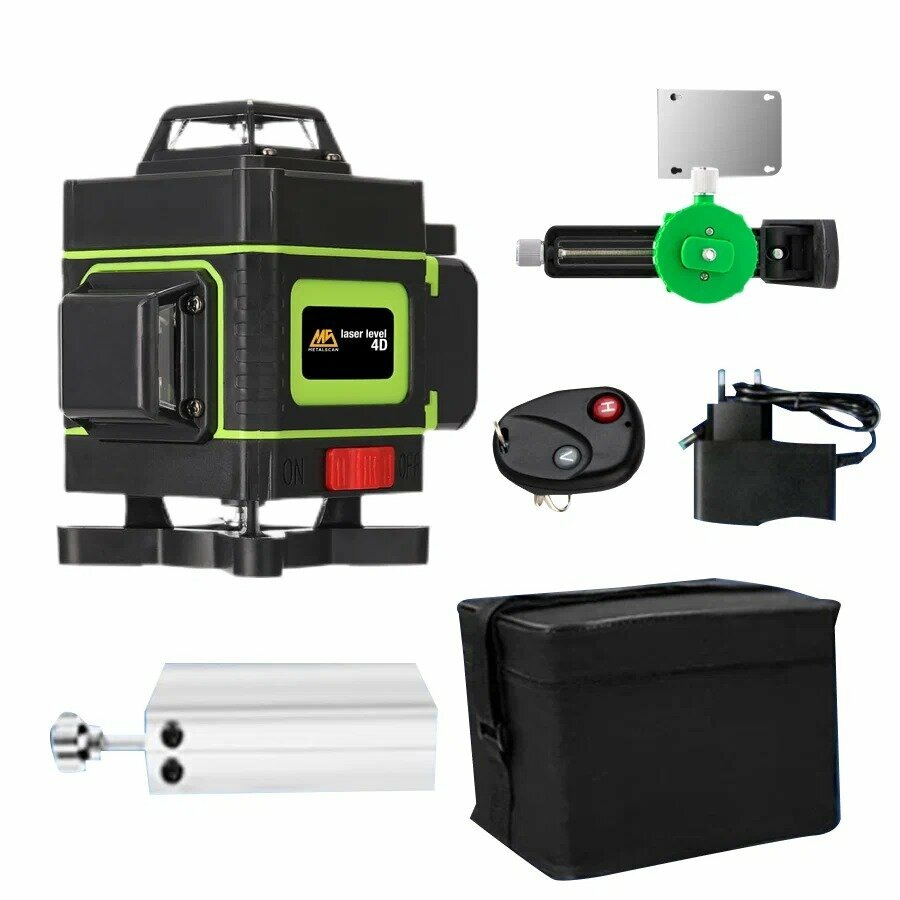 фото Лазерный уровень 360 градусов, строительный, самовыравнивающийся, ручной, цифровой нивелир для ремонта