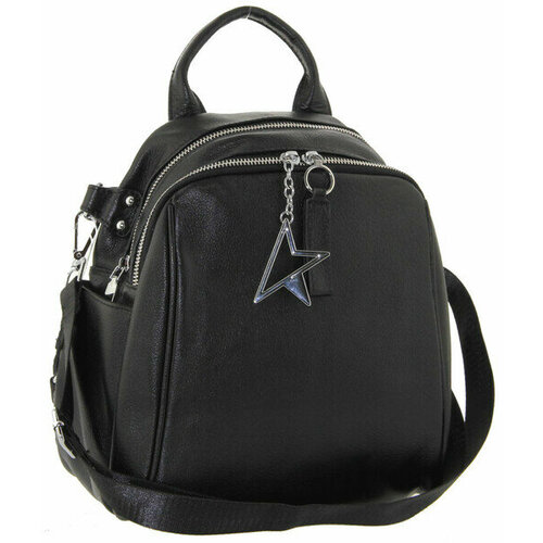 фото Рюкзак , фактура зернистая, черный lemoor