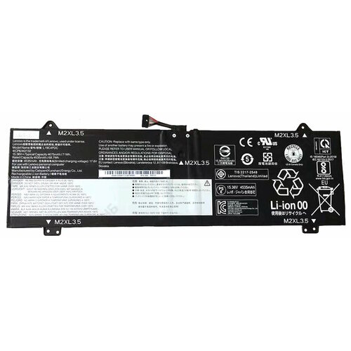 Аккумулятор для Lenovo (L19M4PDC) Yoga C750-14ITL, 71Wh, 4622mAh, 15.36V аккумулятор l21m4pe3 для ноутбука lenovo yoga 7 16iap7 15 36v 71wh 4620mah черный