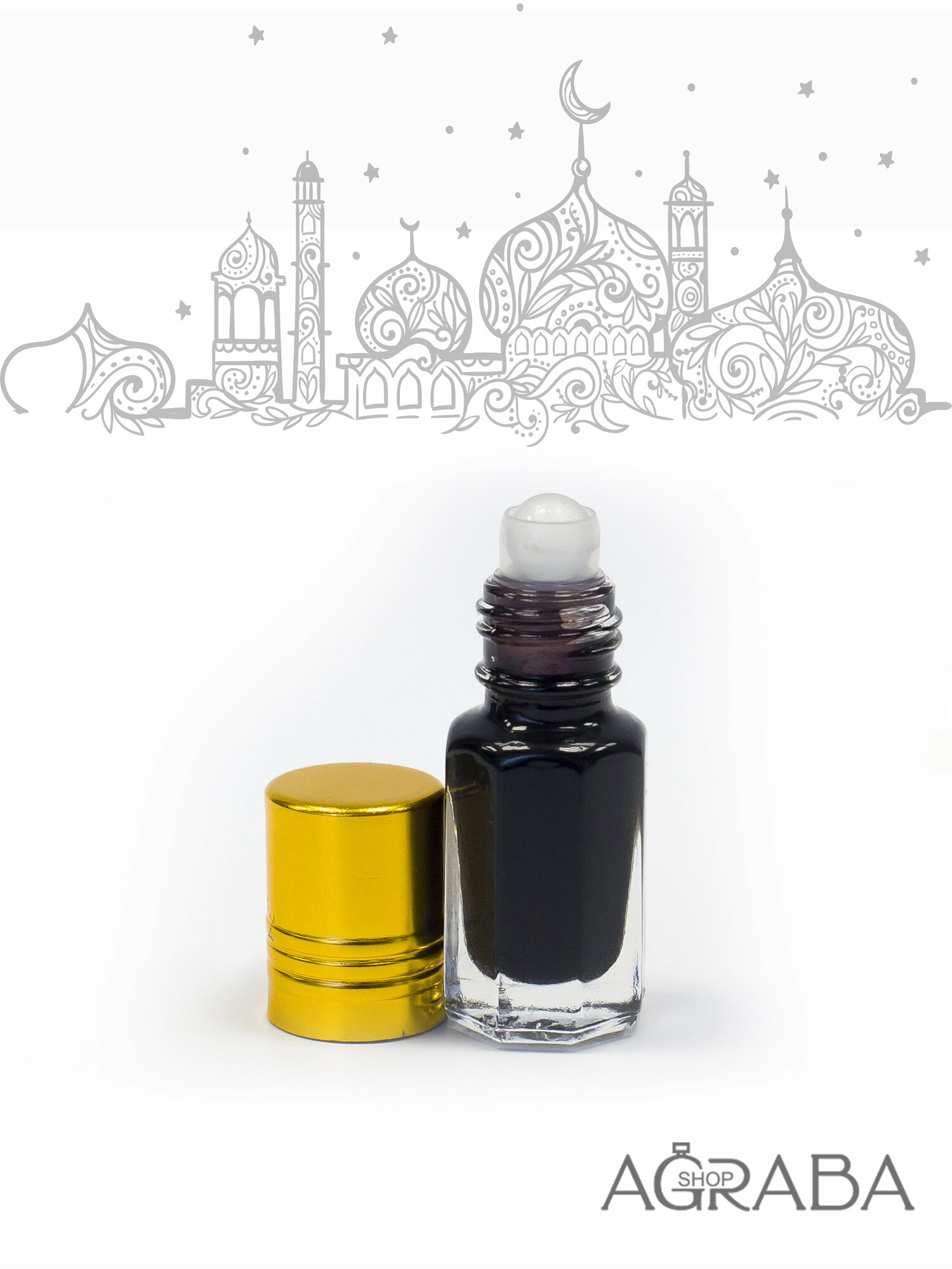 Agraba-Shop, Molecules Black, 3 ml, Масло-Духи