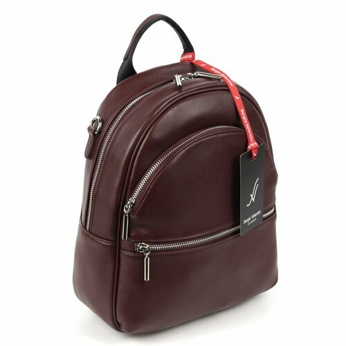 фото Рюкзак sergio valentini, фактура гладкая, бордовый