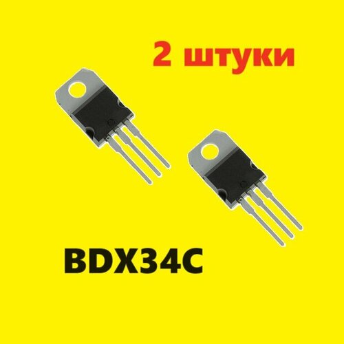 BDX34C транзистор (2 шт.) TO-220, схема NTE2344 характеристики 2SB673 цоколевка ECG264 элемент TIP107 datasheet ТО220