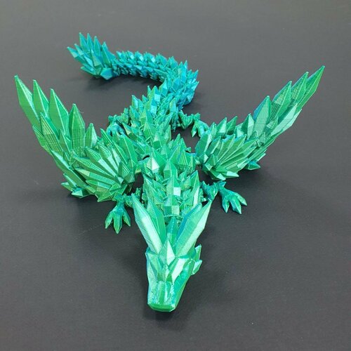 Подвижный дракон с крыльями/ Тактильная игрушка /Антистресс /