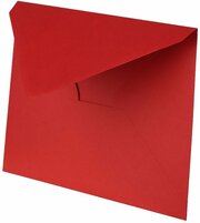 Конверты из дизайнерской бумаги, 120 г, Красный, 13,5x19 см, 10 шт.