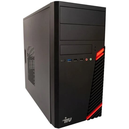 Компьютер Iru Home 310H6SM MT (Core i3-12100 3.3ГГЦ, 16 Гб, SSD 256Гб, Intel UHD Graphics 730, Free DOS)