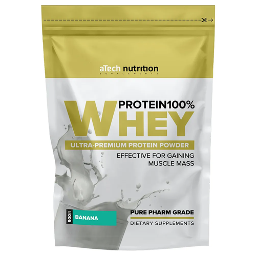 Протеин aTech Nutrition Whey Protein 100% Special Series, 900 гр., банан протеин atech nutrition whey protein 100% 900 гр шоколад