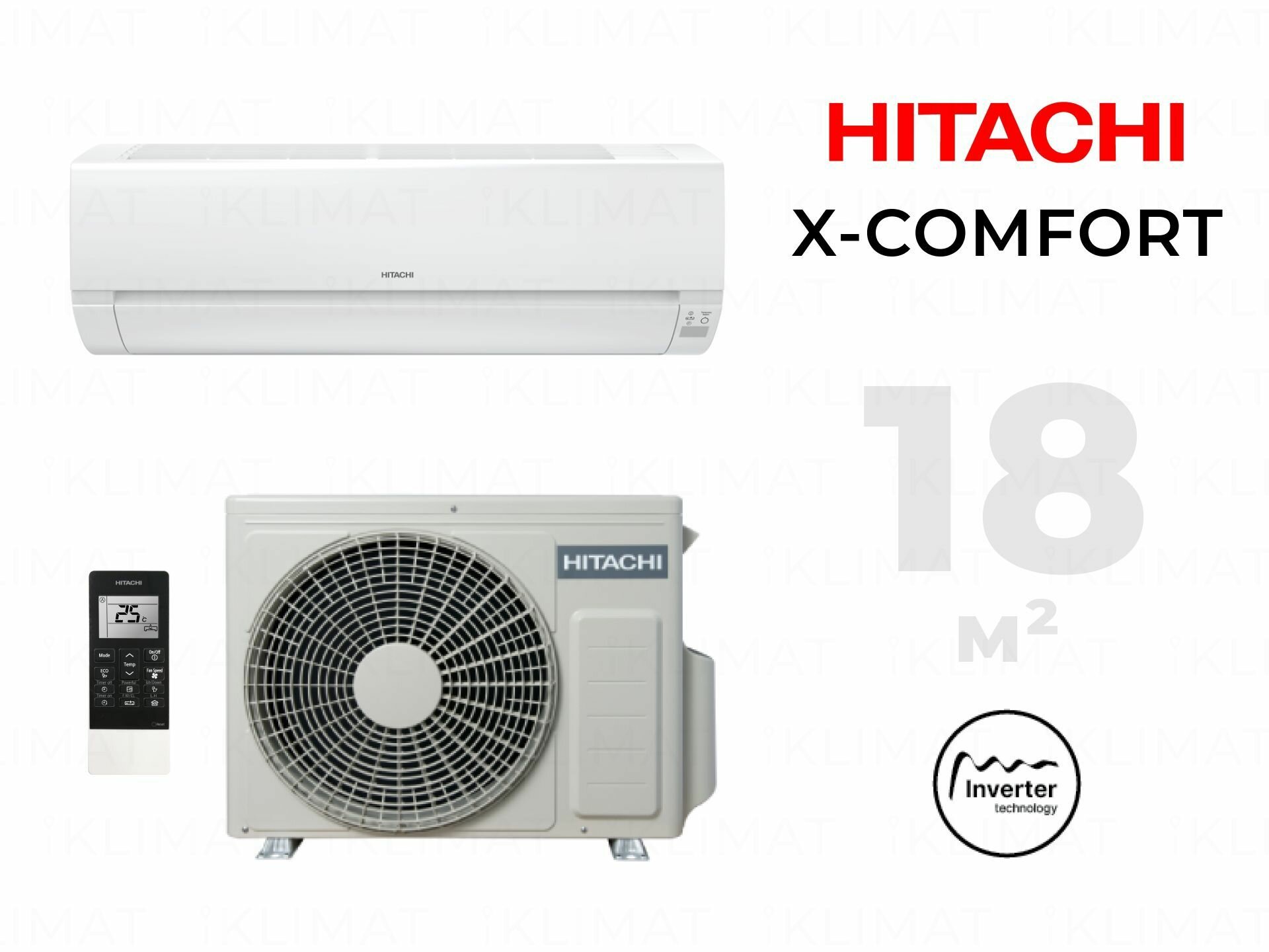 Кондиционер Hitachi X-Comfort RAK-18REF/RAC-18WEF - фото №4