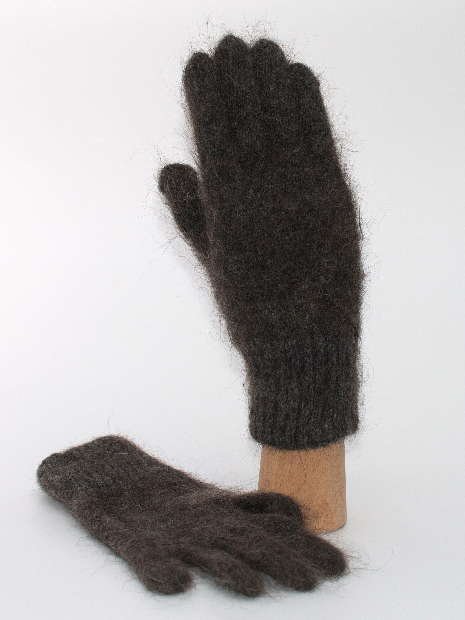 фото Перчатки шерстяные бежевые женские Claudia 7 размер