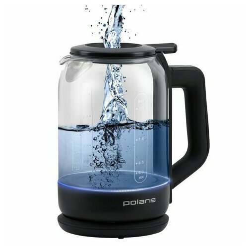 Чайник POLARIS PWK 1720CGLD WiFi IQ Home 15 л 1800-2150 Вт закрытый нагревательный элемент стекло черный 54491 881300₽