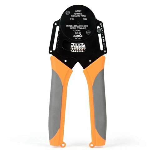 Кримпер Iwiss IWD-20, 0.35.0.5кв. мм, для клемм серии DT, DTM, DTP Deutsch с круглым обжатием