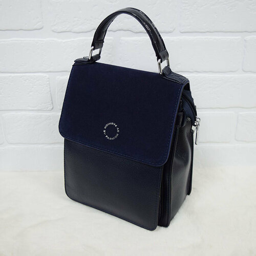 фото Женский рюкзак клапан синий baliviya