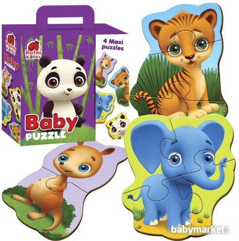 Baby puzzle MAXI "Зоопарк" Roter Kafer - фото №8
