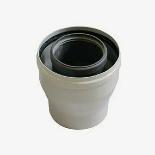 Коаксиальный переходник с диаметра 60х100 на 80х125 П-М полипропилен арт 2651733 4000₽