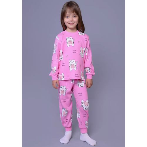 Пижама , размер 116, розовый пижама лисадамедведь размер 116 розовый