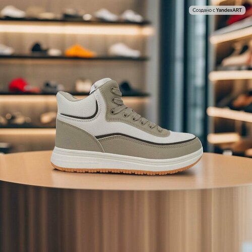 фото Кроссовки kmb, полнота 5, размер 40, белый, серый