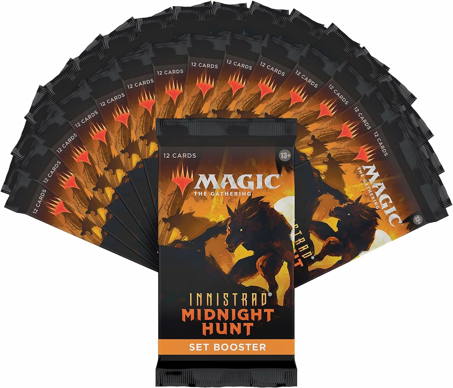 Magic The Gathering: 10 СЕТ-бустеров MTG издания Innistrad Midnight Hunt на английском